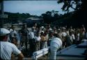 People standing on dock