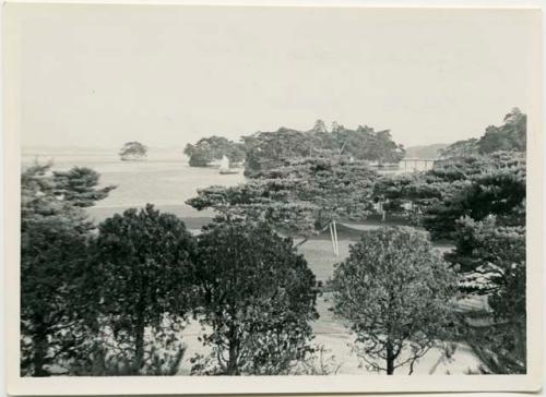 View of Matsushima Bay from Park Hotel