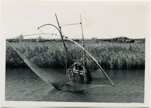 Fish nets in canal