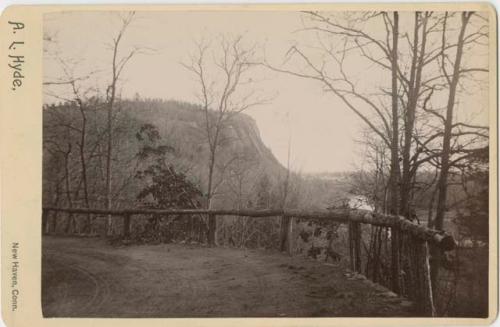 Path up East Rock in New Haven