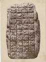 Stela 4 showing 40 glyphs, some glyphs lost