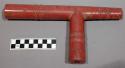 Catlinite pipe and stem, other parts