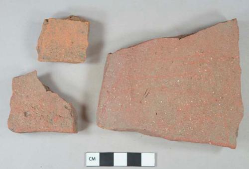 Red ceramic roof tile fragments, visible temper
