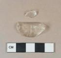 Unidentified colorless glass fragment