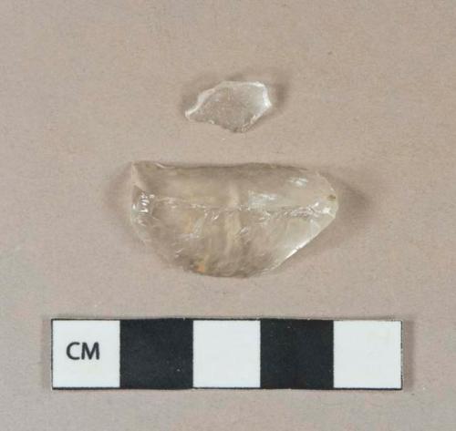 Unidentified colorless glass fragment