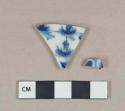 Blue on white handpainted Chinese trade porcelain vessel body fragments