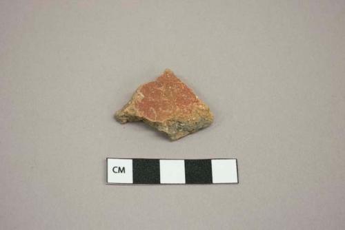 Ceramic body sherd, Old Town Red, var. Red Rock