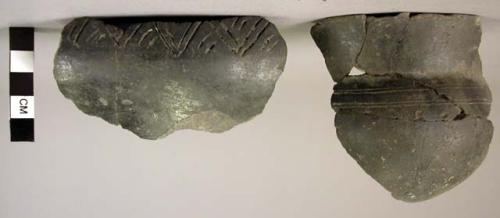 Pottery fragments, rims