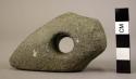 Perforated stone hammer