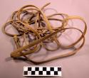 Cord of braided sinew, or cord and martingale for harpoon