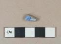 Blue transfer printed refined earthenware body sherd