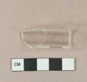 Aqua glass tube fragment