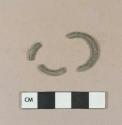 Metal ring fragments, all fragments crossmend