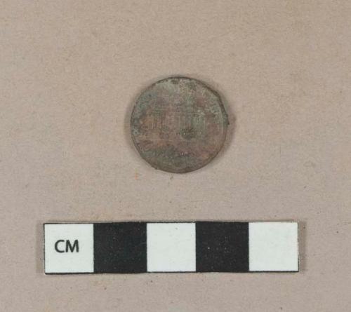 US copper penny, dated 1995, corroded