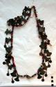 Necklace - european beads, silver figures, dangles of peruvian coins