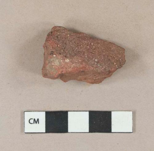 Red brick fragment, visible temper