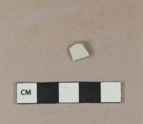 Undecorated white salt glaze stoneware body sherd