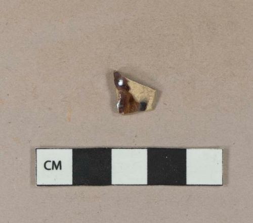 Manganese mottled earthenware body sherd