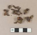 Unidentified iron nail fragments; unidentified iron fragments, likely part of nails originally