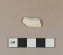 Undecorated pearlware body sherd