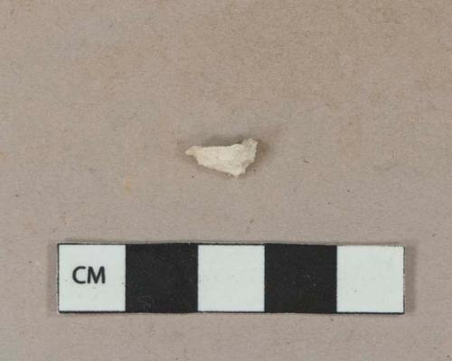 Unsmoked, undecorated, unidentified pipe fragment