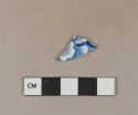 Blue hand painted pearlware body sherd