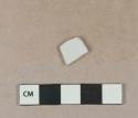 Undecorated porcelain body sherd