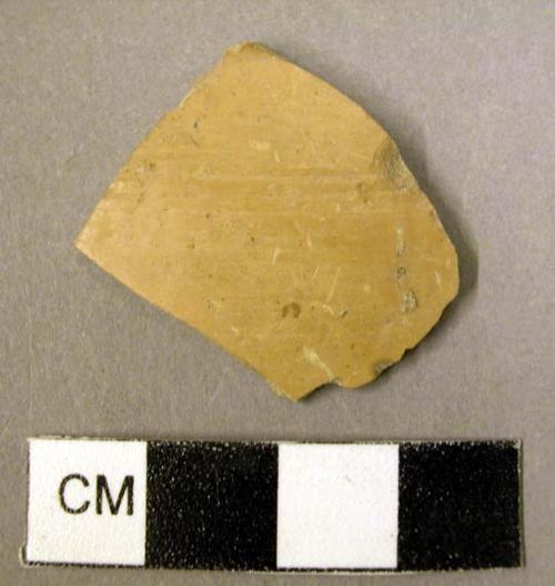 Potsherd, plain slip, highly burnished