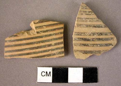 2 potsherds - Proto-Corinthian or Geometric ware