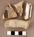 Sherd; ladle fragment; ladle handle