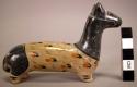 Ceramic polychrome broñido horse figurine