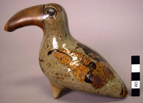 Ceramic toucan figurine