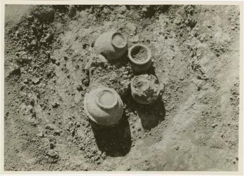 Cache 15 showing pottery deposit