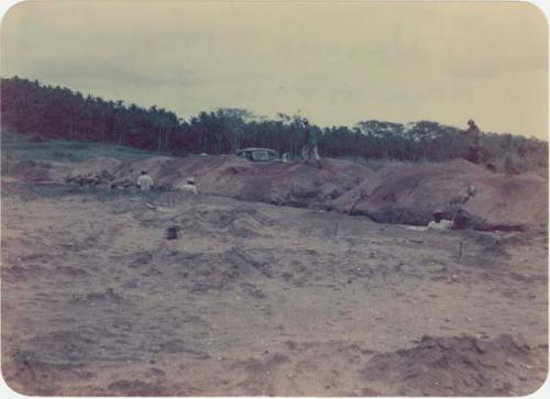 Area A, Trench 1, looking east