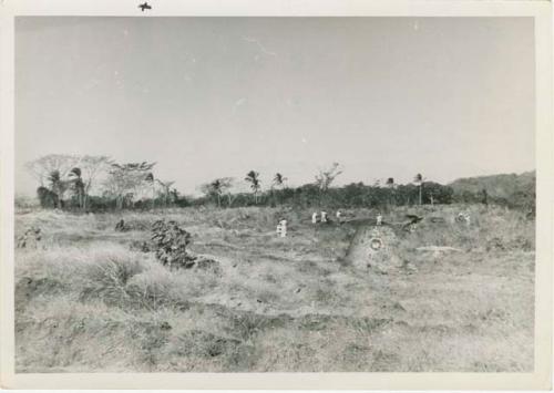 Area A, Trench 7, bazooka target at right