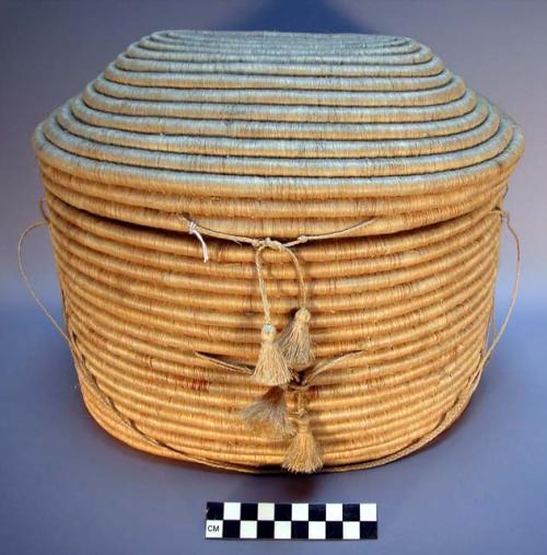 Covered basket - plain