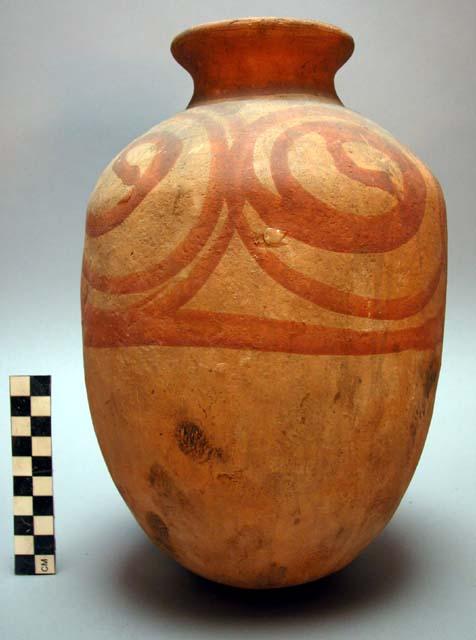 Water jar, small, ornamented