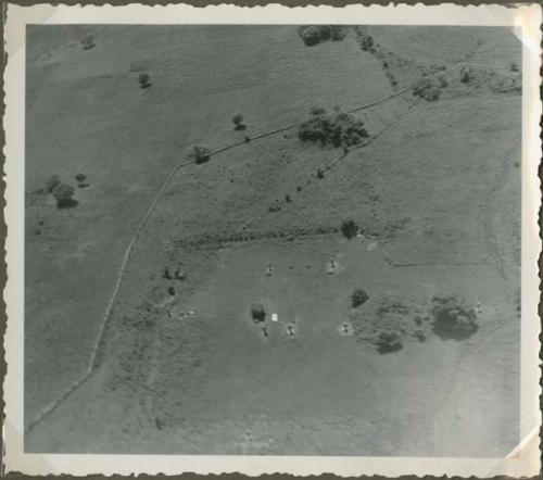 Aerial photograph of fields