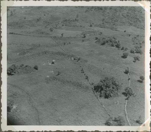 Aerial photograph of fields