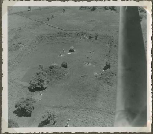 Aerial photograph of fields