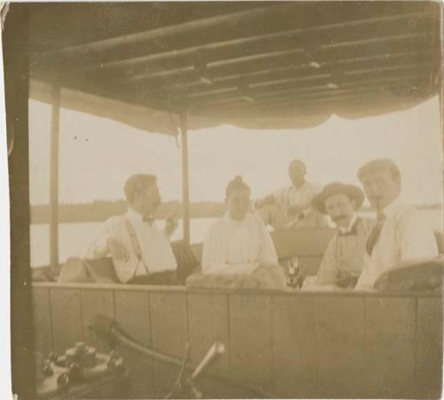 People sitting on a boat