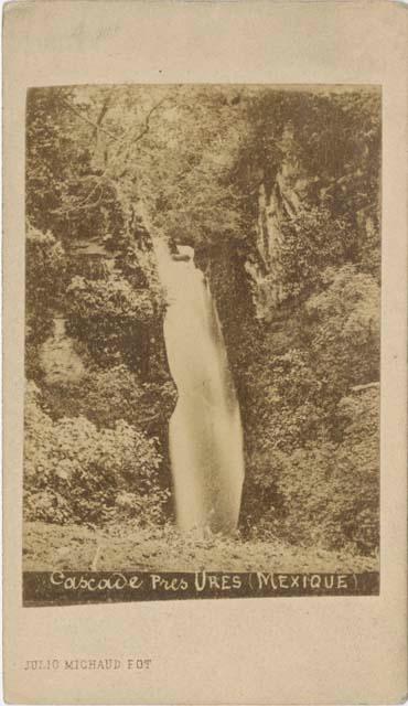 Waterfall near town of Ures