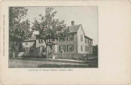 Postcard of George Peabody's birthplace