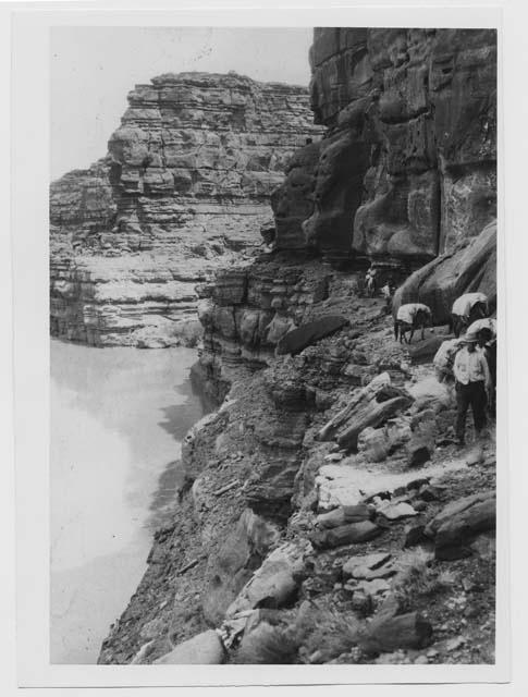 Colorado River Trail; Donald Scott in the rear