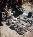 Slide from Marshall Expedition: "Gautscha pan, Shaman & belongings"