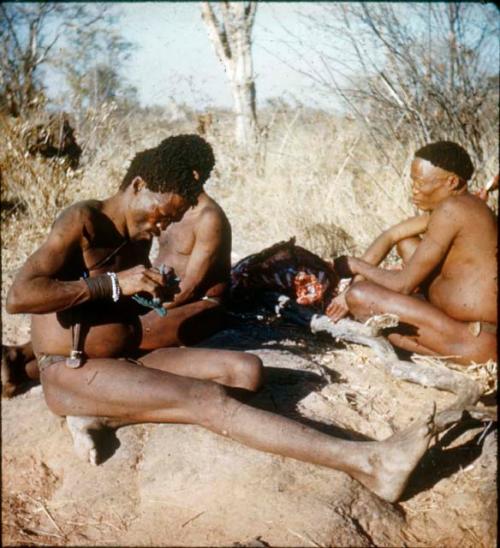 Slide from Marshall Expedition: "Boys making plastocene animals"