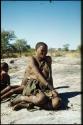Slide from Marshall Expedition: "Gautscha Pan, bushwoman loshshay old lady, SW Africca 1951"