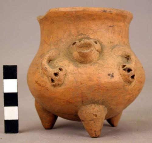 Lost color ware effigy jar