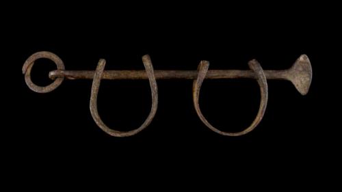 Shackle for use on enslaved people.