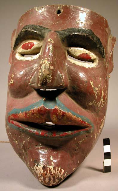 Painted wooden mask